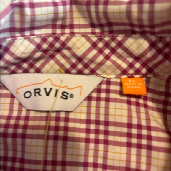 ORVIS Roll tab pink button down shirt, size XLarge women’s - Picture 16 of 16
